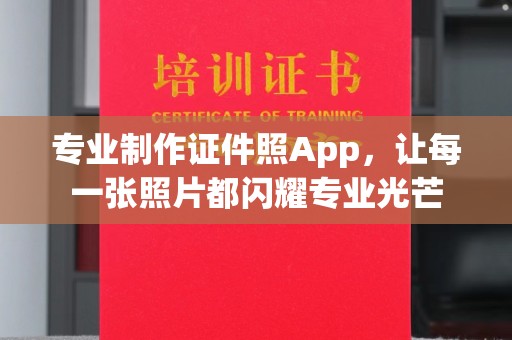 西青专业制作证件照App，让每一张照片都闪耀专业光芒