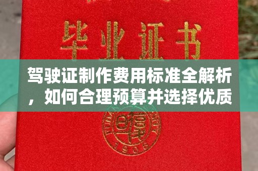西青驾驶证制作费用标准全解析，如何合理预算并选择优质服务？