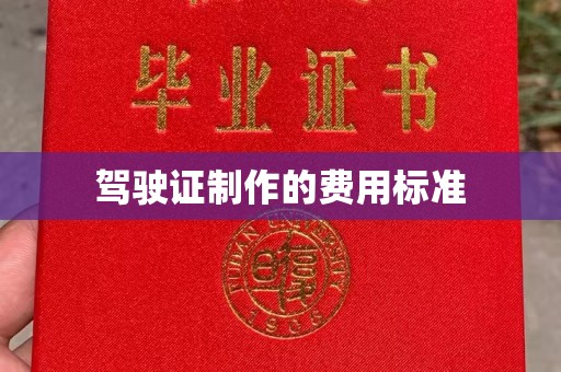 西青驾驶证制作的费用标准