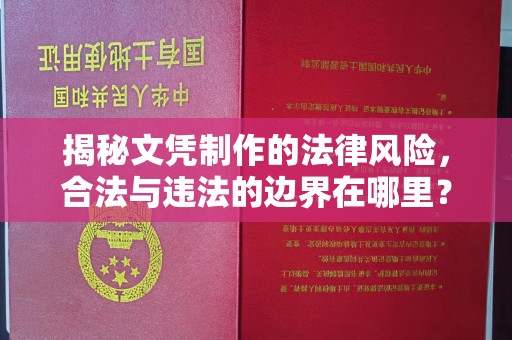 西青揭秘文凭制作的法律风险，合法与违法的边界在哪里？