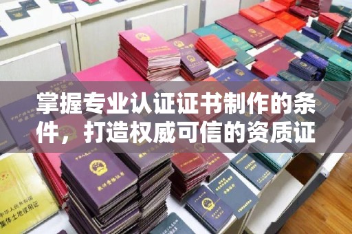 西青掌握专业认证证书制作的条件，打造权威可信的资质证明