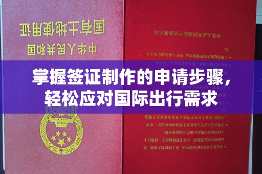 西青掌握签证制作的申请步骤，轻松应对国际出行需求