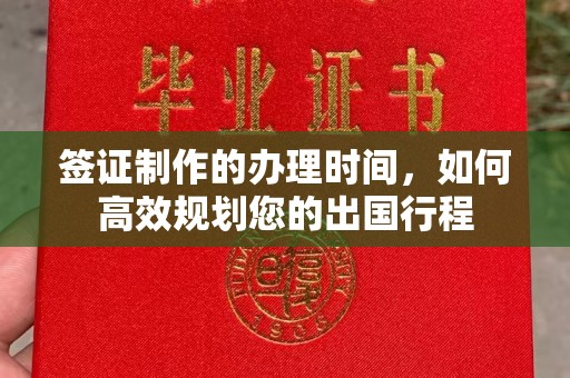 西青签证制作的办理时间，如何高效规划您的出国行程