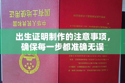 西青出生证明制作的注意事项，确保每一步都准确无误