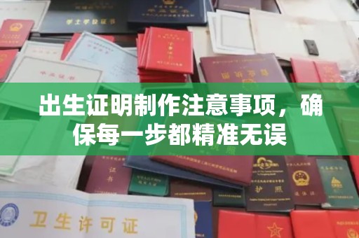 西青出生证明制作注意事项，确保每一步都精准无误