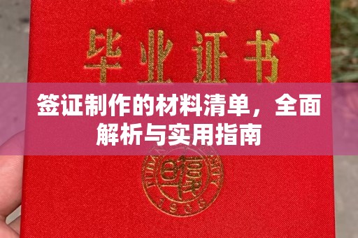 西青签证制作的材料清单，全面解析与实用指南