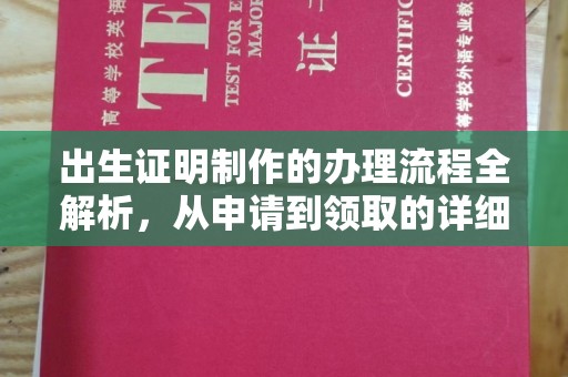 西青出生证明制作的办理流程全解析，从申请到领取的详细指南